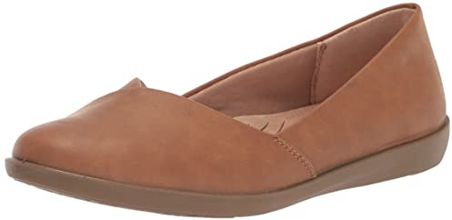LifeStride Women's Notorious Ballet Flat Tan Synthetic 10 W
