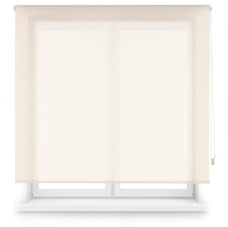 ECOMMERC3 | Estor Enrollable Screen a Medida, Tamaño 135x180 - Estor Enrollable Fácil Instalación a Pared o Techo Tamaño Tela 132x175 - Estor Enrollable Screen Beige