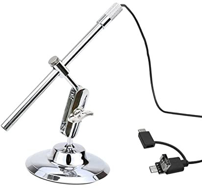 USB-Digitalmikroskop,Elektronisches Mikroskop mit 8 LED-Leuchten,Handmikroskop mit 2 Megapixeln,Kamera mit 200-facher Vergrößerung mit Metallständer,zur Erkundung der mikroskopischen Welt