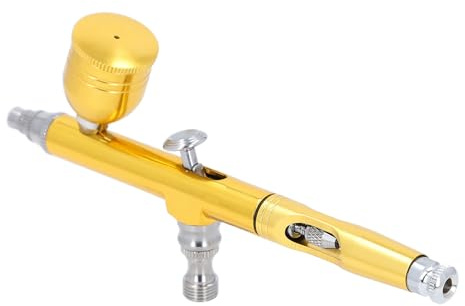 FTVOGUE Pistola de Pulverización Ajustable con Boquilla de 0.3 Mm, Ideal para Reparar Muebles y Producción de Modelos, Materiales Ligeros de Aluminio y Cobre