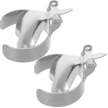 MAGICLULU 2 Pezzi Estintore per Spegnere Grandi Candele e Tea Light Senza Fumo a Forma di Cuore Candele in Metallo Argento per Robusto e Decorativo