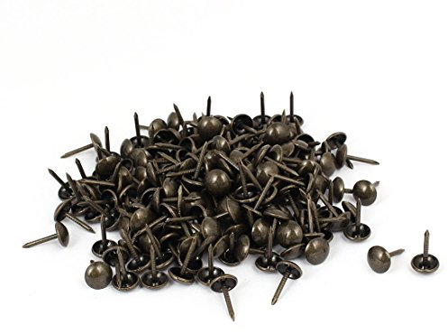 Aexit Cuir Canapé Ronde Tête Rembourrage Clouer Clou Ton Bronze 8mm x 15mm 200pcs 262Y909