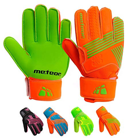 Meteor Catch Fußball Torwarthandschuhe für Kinder, Herren, Damen - Tormann Handschuhe Schützt die Finger - Torwart Spieler Handschuhe für Jungen