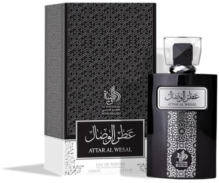 Al Wataniah Attar Al Wesal - Perfume Oriental Unisex con Notas de Madera y Especias - Aroma Intenso y Duradero - 100 ml