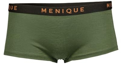 menique Mutandine corte da donna Merino da ragazzo Oeko-TEX Chafe-Free Boxer, Verde scuro, XS