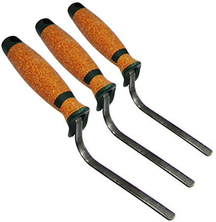 Hamburger CT04 Truelle à joint, 6 mm + 10 mm + 12 mm, poignée en liège, pour jointoiement de briques et briques de clinker