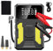 Car Jump Starter Power Pack with Air Compressor 6000A Portable Battery Charger Booster Jump Box Jumper Power Pack Emergency Start Power Bank with LED Flashlight & LED Display(Yellow)