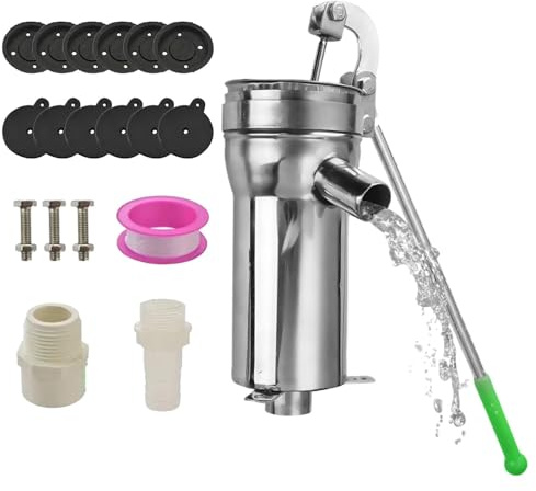 Djup brunn manuell vattenpump - handpump för vattenbrunn, gård vattenpump | grundvatten handpump för gården, manuell vattenpump för hem, gård vattenpump