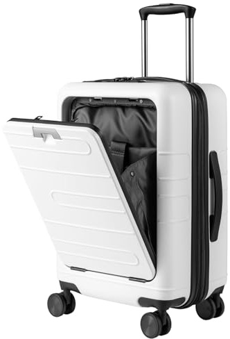 GOPLUS Valise Enfant à roulettes, 20 Valise Cabine Coque Rigide en PC, Poignée Réglable, Bagage à Main avec Serrure TSA, Autocollants Décoratifs, 35L Valise de Voyage Rose pour Garçon/Fille
