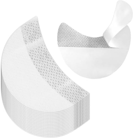 Funalix 100 Piezas Protector de Sombra de Ojos, Parche de Sombra de Ojos Adhesivo, Almohadillas Sombra de Ojos para Evitar Manchas de Máscara y Residuos de Maquillaje