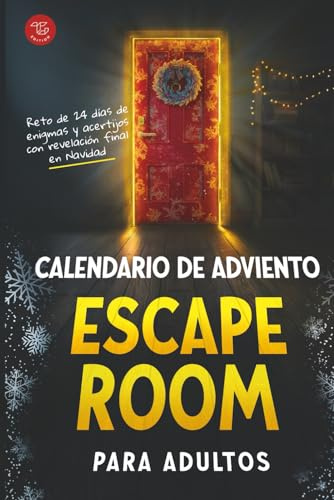 Calendario de Adviento Escape Room para adultos: Reto de 24 días de enigmas y acertijos con revelación final en Navidad