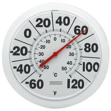 Springfield Indoor/Outdoor Thermometer (8-Inch)