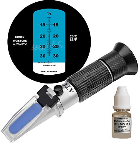 TRZ Honey Refractometer Moisture 12 to 30%，Designed for The Inspection of Moisture Content of Honey