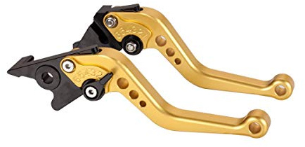 Hopider Short Brake Clutch Levers Compatible with GROM MSX125 2014-2019, CBR250R 2011-2013, CBR300R/CB300F/FA 2014-2019, CB400F/CB400R 2013-2015, CBR500R/CB500F/X 2013-2019, Monkey 125 2018-2019,Gold