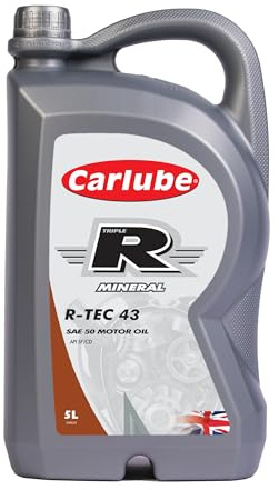 Carlube Triple R KCH005 R-TEC43 SAE 50 Aceite de motor mineral, 5 L