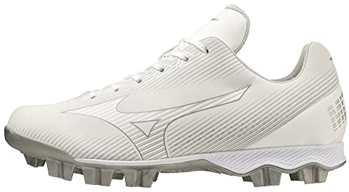 Mizuno Women's Wave Finch Lightrevo Softball Shoe, White, 8.5