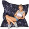Green Bean© Outdoor Sitzsack XXL 140x180cm 380 Liter Kinder & Erwachsene Bean Bag EPS Perlen Füllung Riesensitzsack Liegekissen Waschbar Wetterfest Lounge Chair Sitzkissen Camouflage Schwarz