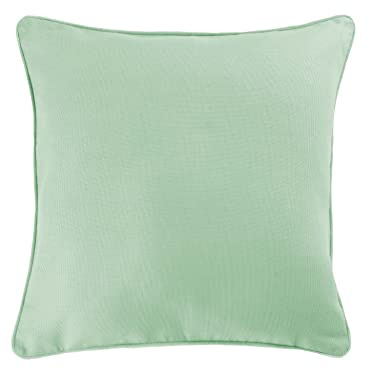 Douceur d'Intérieur, Housse de Coussin (40 x 40 cm) Panama Sauge, Coton Uni