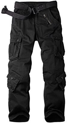 Aeslech Womens Cotton Casual Stretchy Cargo Work Combat Trousers Camo Tactical Pants with Pockets