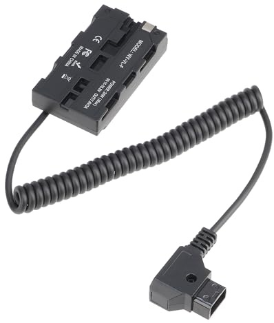FOTGA D-Tap auf NP-F550 Dummy Batterie Decodiertes Dummy Akku DC Koppler Netzteil Adapter Kabel für Sony NP-F970/570/750/770/960 zur Kamera Feld Monitor Video LED Licht Z-CAM DSLR Kamera
