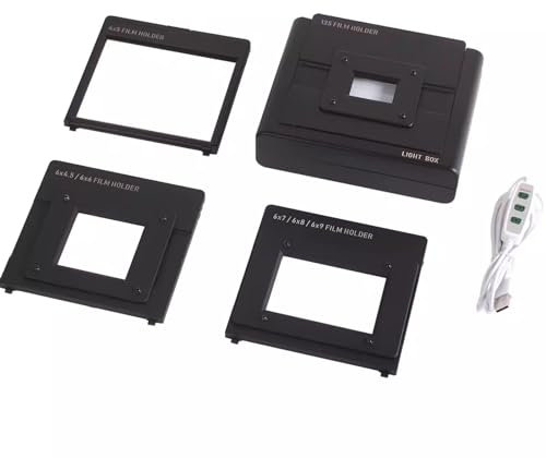 Scanner de Film Mobile LEDX1, Noir, Scanner de Film et de Photos, Compatible avec Négatifs et Diapositives 35 mm, Alimenté par USB