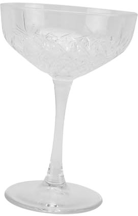 UTHCLO 1pezzi Coppa Da Vino Elegante Trasparente Stile Europeo Design Creativo Per Matrimonio e Feste Bicchiere Resistente e Stabile Per Cocktail e Dessert