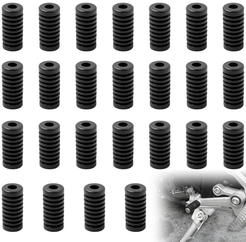 Tokaneit Cubierta de Palanca de Cambios de Motocicleta de Goma Antideslizante,Funda Protectora Universal para Palanca de Cambios de Motocicleta,Accesorios para Moto 8mm Diámetro Negro (25)