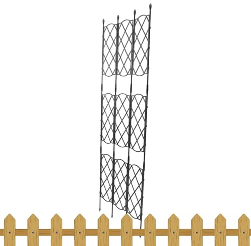 Enrejado Plantas - Obelisco Desmontable para Pepinos | Obelisco Jardín Trepador | para Macetas | Soporte Escalada para Judías, Calabaza, Frutas & Enredaderas