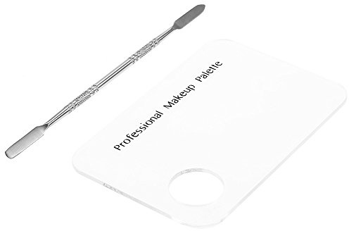 de M lange en Acier Inoxydable pour Maquillage et Cosm tiques Plateau Professionnel avec Spatule de 18 cm 7 pouces Outil de Pr cision pour Laboratoires et Studios