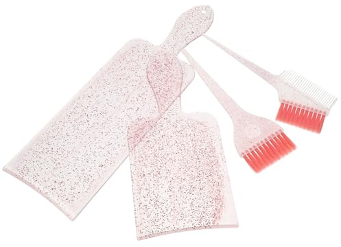 COHEALI Kit di Colorazione per Chioma Mèches, Palette in Alluminio e Pettine per Tintura, Set 4 Pezzi per Mèches Professionali, Strumenti per Evidenziare e Laminare Chioma, Uso Casa