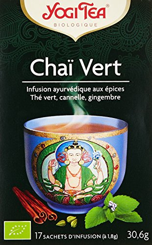 Yogi Tea Chai Vert 17 Sachets Lot de 3
