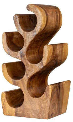 Weinflaschenhalter Akazie 50cm Hoch Akazienholz Weinflasche Halter Ständer Weinhalter Weinregal Weinständer