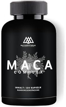MACA KAPSELN - 120 Stück - 2 Monate - Gelber Maca-Wurzel Extrakt veganer Premium Maca Komplex in Bio-Qualität gemahlener Maca-Wurzel Extrakt Nahrungsergänzung aus Deutschland