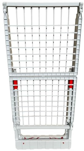 Tradineur - Tendedero Plegable de Resina con alas, 20 Metros de Espacio de tendido, Soporte para Tender la Ropa en Interior o Exterior, Color Blanco