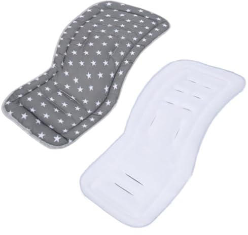 Forro reversible para asiento de cochecito de bebé, forro de cochecito de viaje, colchón de viaje para cochecito, forro universal para cochecito, forro transpirable suave, almohadilla de algodón