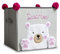 Faltbox Bär Dreamer / Aufbewahrungsbox für Kinder aus Stoff im Würfel für Regale und Schränke. Sortierbox/ Spielzeugkiste Toy Bin für Dokumente, Spielzeug uvm./ Kinderzimmer Boxen 30x30x30cm