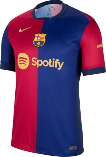 Nike Men's Shirt FCB M NK DF JSY SS Stad HM, Deep Royal Blue/Noble Red/Club Gold, FN8797-456, S