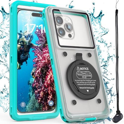 Professionelle Unterwasser-Schnorchel-Tauch-Handyhülle für iPhone 15/14/13/12/11 Pro Max/XR/XS/X, Samsung Galaxy S24/S23/S22/S21, wasserdichte Schutzhülle für Unterwasser-Foto- und Videogehäuse