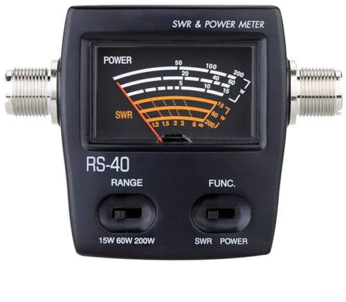 Stående vågmätare, RS-40 SWR och kraftmätare för HAM mobil radio UHF VHF 140~150 MHZ och 430~450 MHZ frekvens 0-200 W effekt