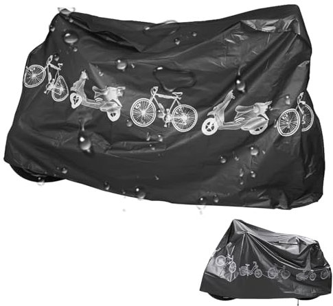 Housse de Protection Imperméable pour Vélo,Housses pour Vélo (Noir)