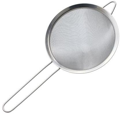 Buckingham Stainless Steel Fine Mesh Conical Strainer Sieve for Baking Rust Free, Dishwasher Safe (16cm)