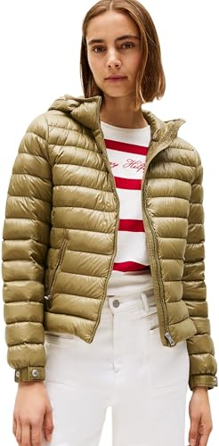 Tommy Hilfiger Cazadora acolchada Mujer Down Hooded Jacket con cierre de cremallera