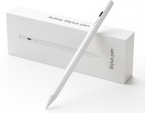 GLUBEE Penna för iPad Stylus-penna för 10–6. Gen kompatibel med Pad Pro 12,9/11 Mini 6/5 Air 5/4/3 (Vit, Styluspenna för iPad)