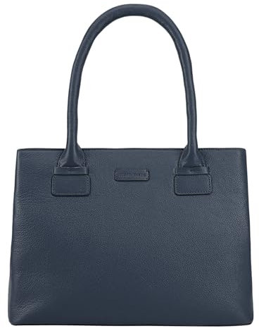 Lloyd Baker London - DAISSY Leder Umhängetasche - Modernes klassisches Design für Damen aus 100% echtem Vollnarbenleder mit drei Fächern, dunkelblau, Medium