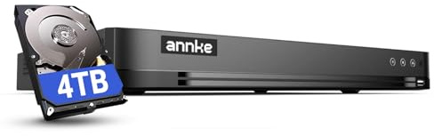 ANNKE Grabador 3K Lite AI DVR de 32 canales con disco duro de 4 TB, detección de personas y vehículos, 5 en 1 CVI/CVBS/AHD/TVI DVR de vigilancia con salida HDMI para sistema de cámaras de