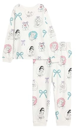 Marks & Spencer Pijama Disney Princess™ de Algodón Puro para Niña, Ajuste Normal