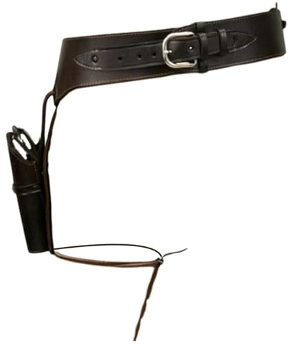 Cinturones de Armas para Hombres Fundas de Armas Occidentales Medievales con Correa para la Pierna Fundas de Cuero de PU Negro Cinturón de tamaño Medio para Caza, Cosplay, Exteriores, Cuero