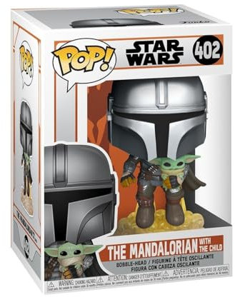 Funko Pop! Star Wars: The Mandalorian - Mando Flying with Jet Pack - Figura de Vinilo Coleccionable - Idea de Regalo- Mercancia Oficial - Juguetes para Niños y Adultos - TV Fans