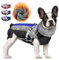 Nasjac Winter Hundemantel mit abnehmbarem Geschirr, wasserdichte Fleece warm hundejacke für kleine mittlere große Hunde, reflektierende einstellbare pelzige Hundekleidung Outdoor Hunter Weste