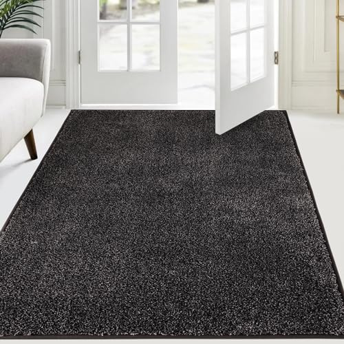 FCSDETAIL Dörrmatta för inomhusbruk, 137 x 210 cm, halkskyddad, vattenabsorberande dörrmatta för entrédörr, tvättbar matta för vardagsrum eller sovrum | Entrédörrmatta, golvmatta tvättbar för ytterdörr, hall, kök, korridor, vardagsrum, sovrum